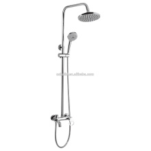 KDS-09 en stock prix usine tuyau de douche douche mélangeur ensemble salle de bain en cuivre massif avec grande poignée de douche pluie douche avec toboggan